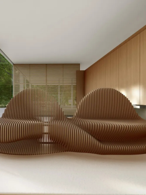 Parametric Wavy Wooden Bench