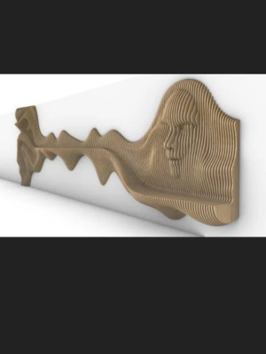 Wooden Wavy Wall Decor