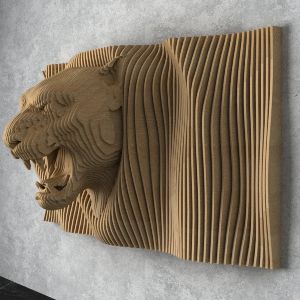 Parametric Wall Art Design - Lioness