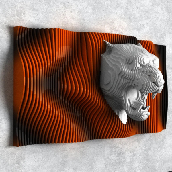 Parametric Wall Art Design - Lioness