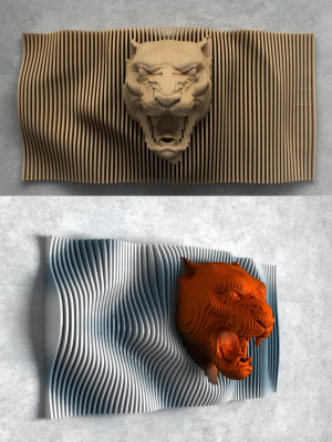 Parametric Wall Art Design - Lioness