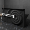 Elegant Front Desk with Customized Logo and Name