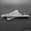 Parametric Shelf Design – Wavy Wooden Wall