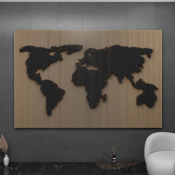 Parametric Wood Art Map