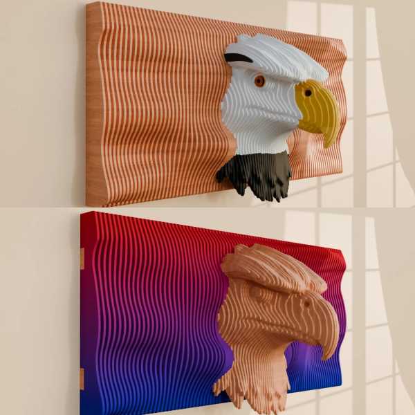 Parametric Wall Art Design - Eagle Bird