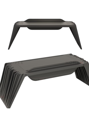 Coffee table in hand-carved wood
