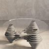 Wooden & Glass Coffee Table